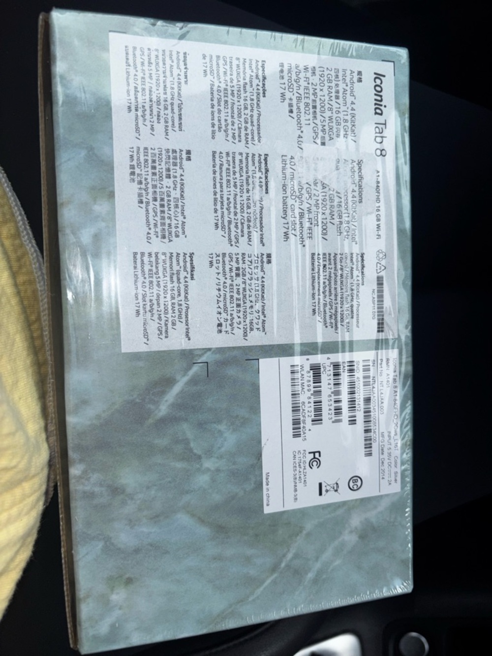 Acer Iconia Tab 8 Tablet - White Front - Picture 4 of 5